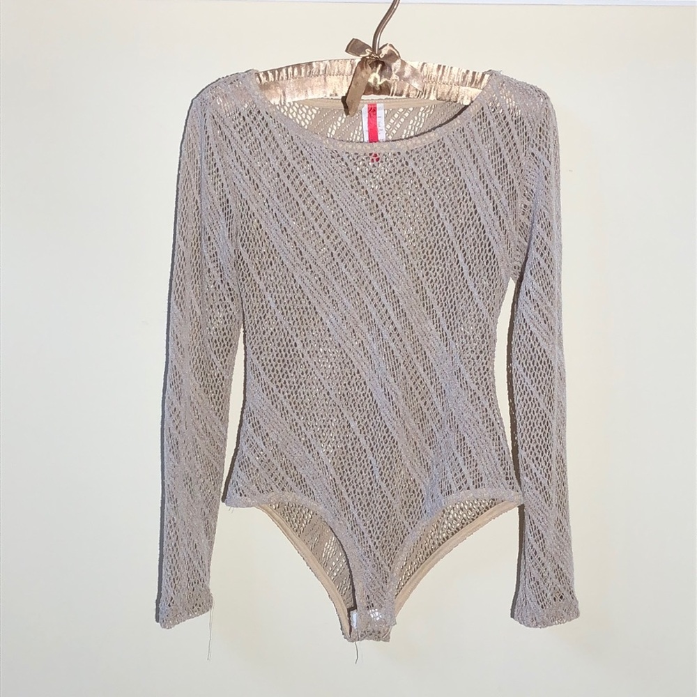 Codified Tan Knit Body Suit